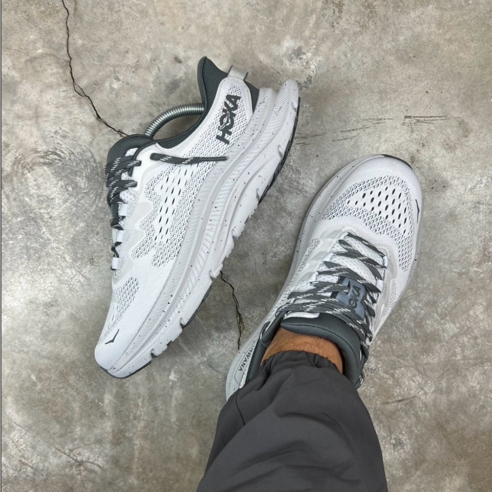 Hoka 🔥 Kawana 2 Grey / Black  Running Shoes 1147930 CRDS Men’s Size 14 - Picture 3 of 9